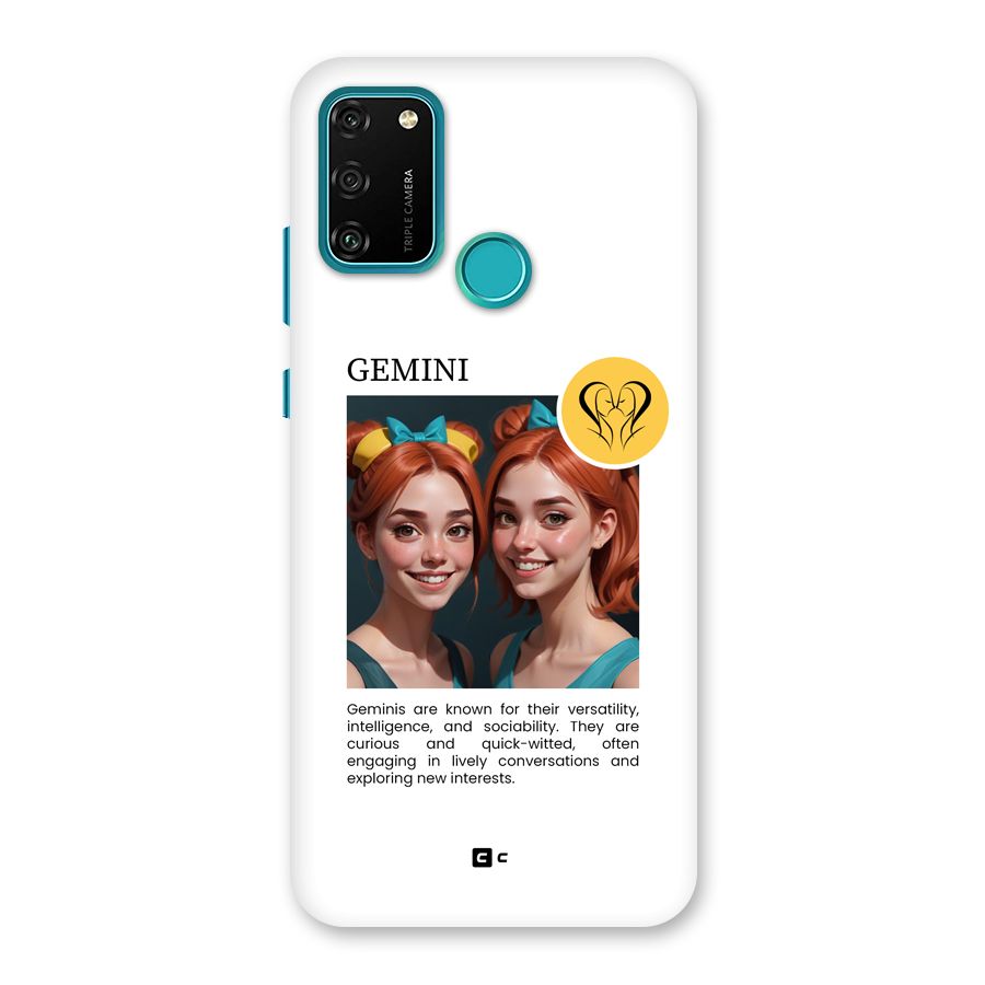 Golden Gemini Back Case for Honor 9A
