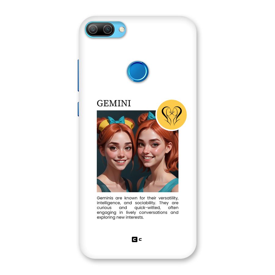 Golden Gemini Back Case for Honor 9N