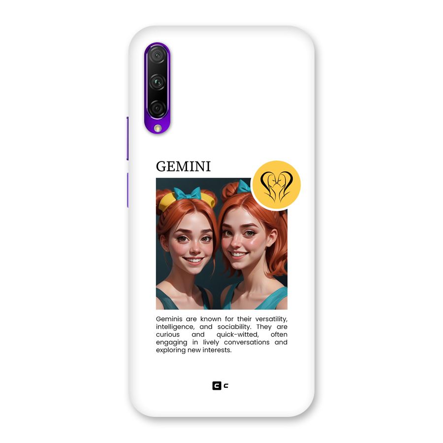 Golden Gemini Back Case for Honor 9X Pro