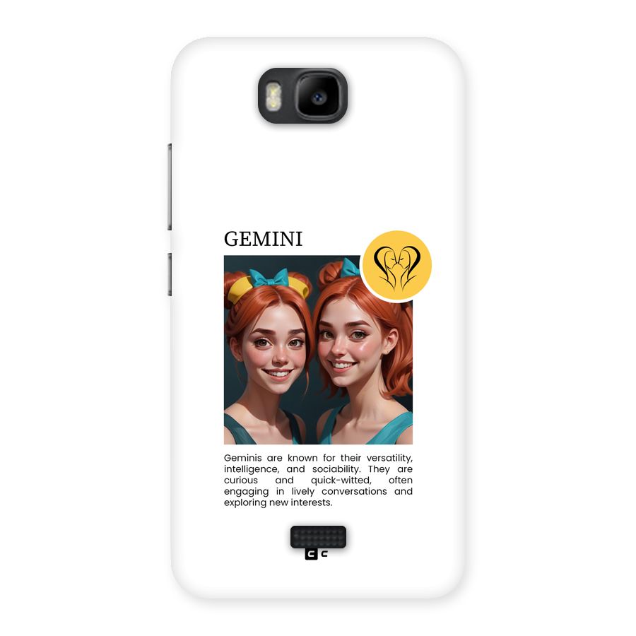 Golden Gemini Back Case for Honor Bee