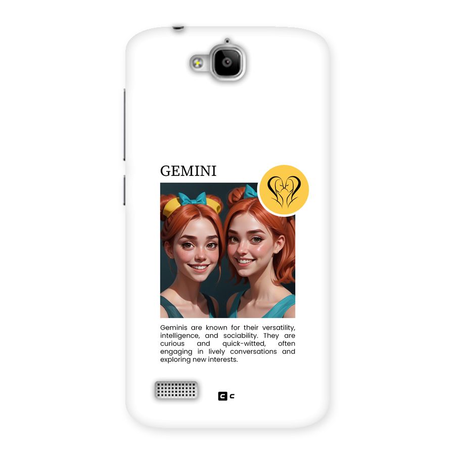 Golden Gemini Back Case for Honor Holly