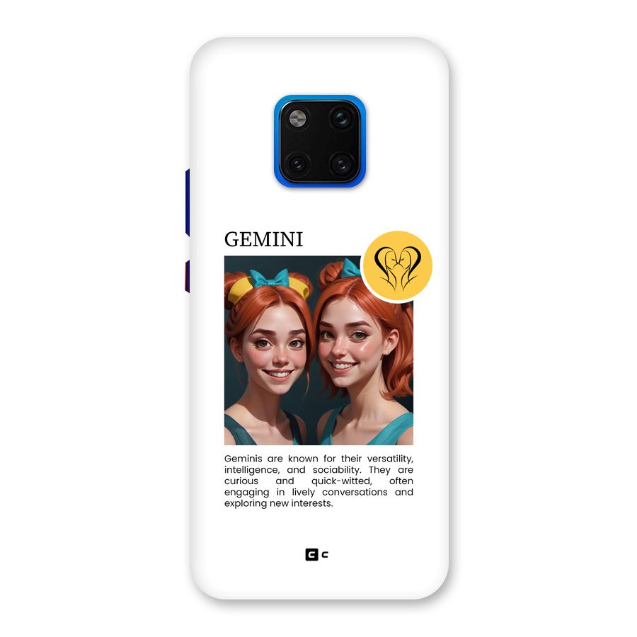 Golden Gemini Back Case for Huawei Mate 20 Pro