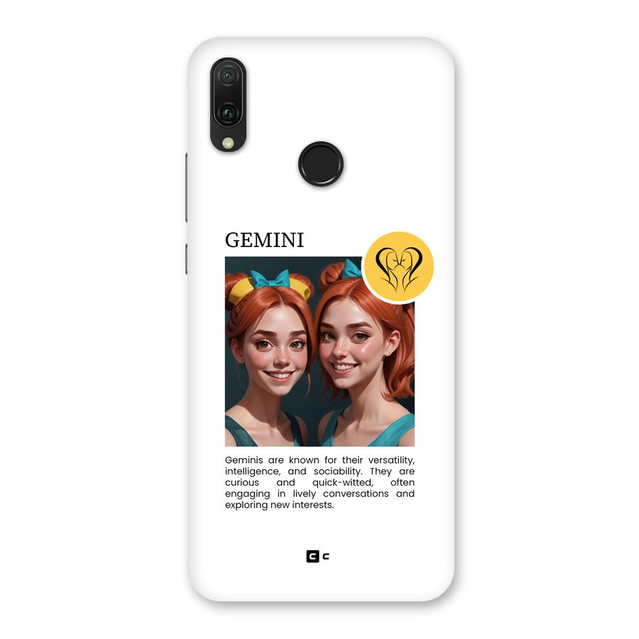 Golden Gemini Back Case for Huawei Y9 (2019)