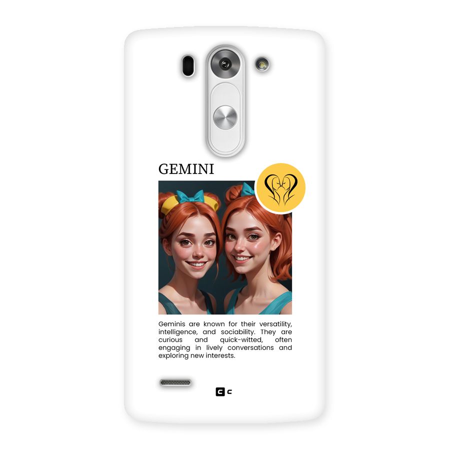 Golden Gemini Back Case for LG G3 Mini