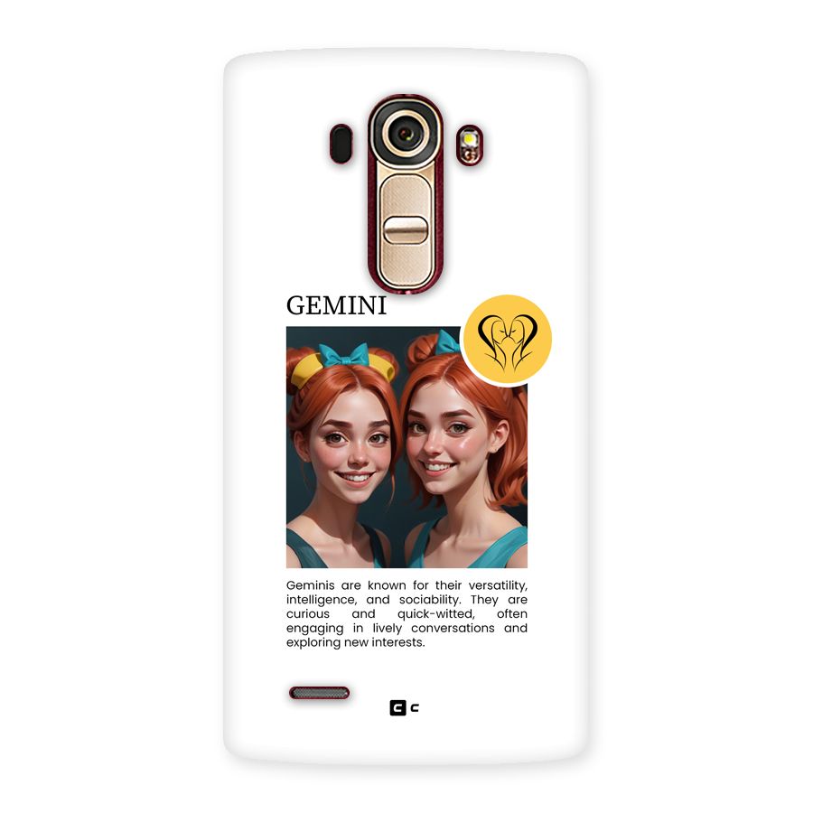 Golden Gemini Back Case for LG G4