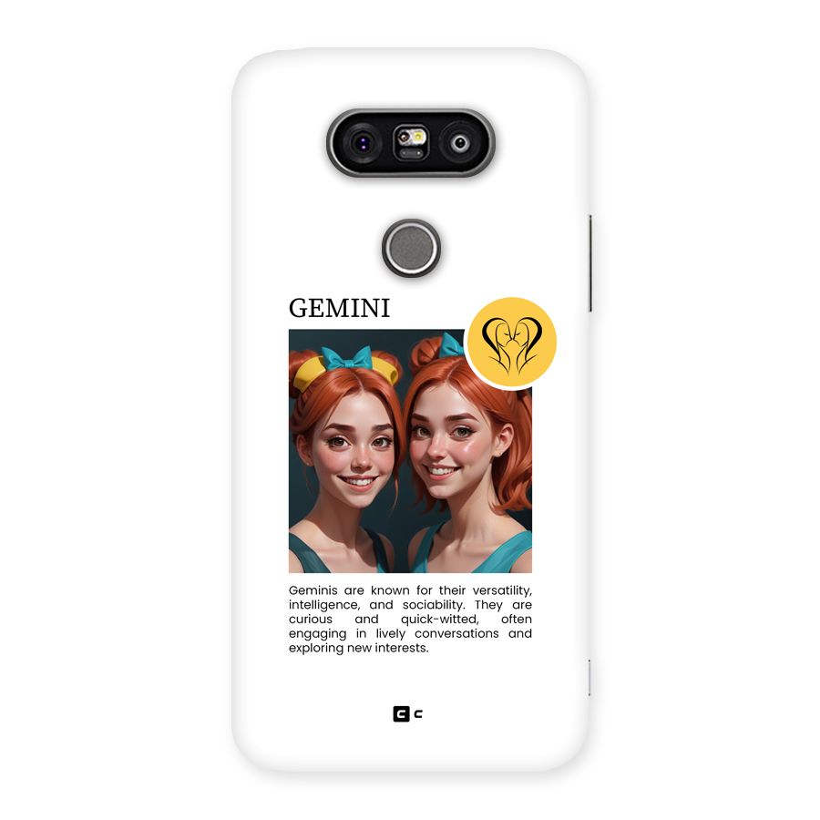 Golden Gemini Back Case for LG G5