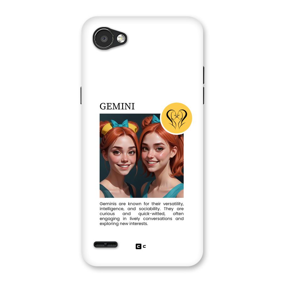 Golden Gemini Back Case for LG Q6