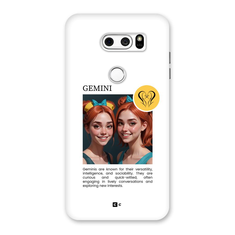 Golden Gemini Back Case for LG V30