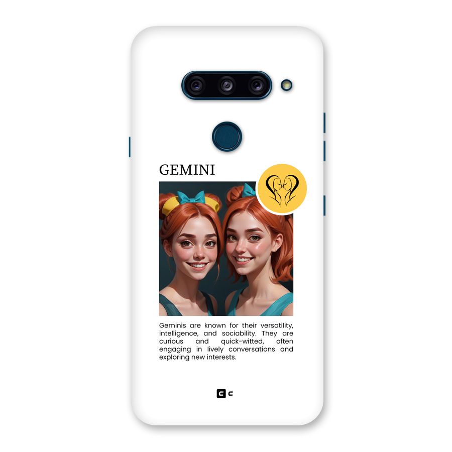 Golden Gemini Back Case for LG  V40 ThinQ