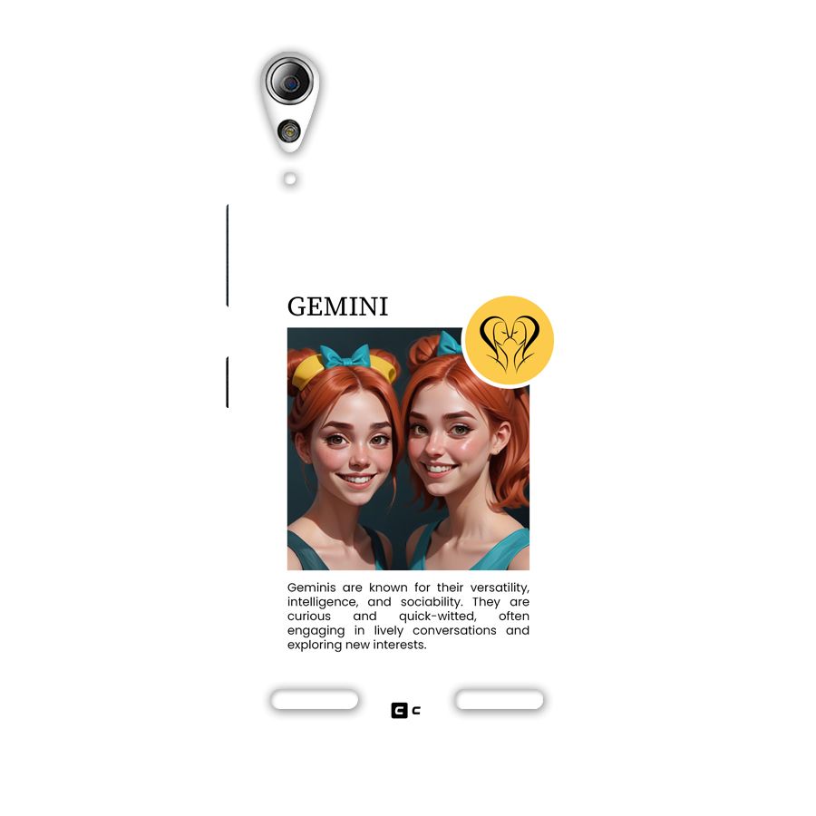 Golden Gemini Back Case for Lenovo A6000 Plus
