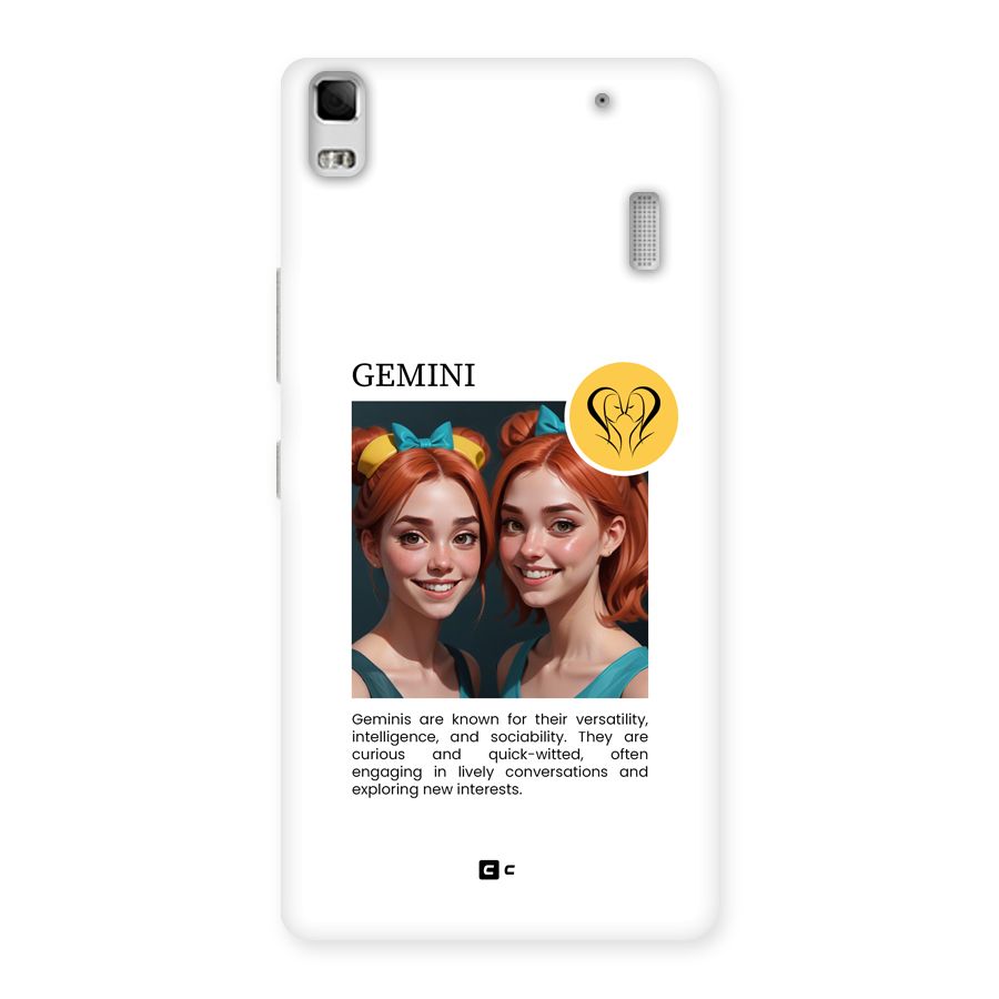 Golden Gemini Back Case for Lenovo A7000