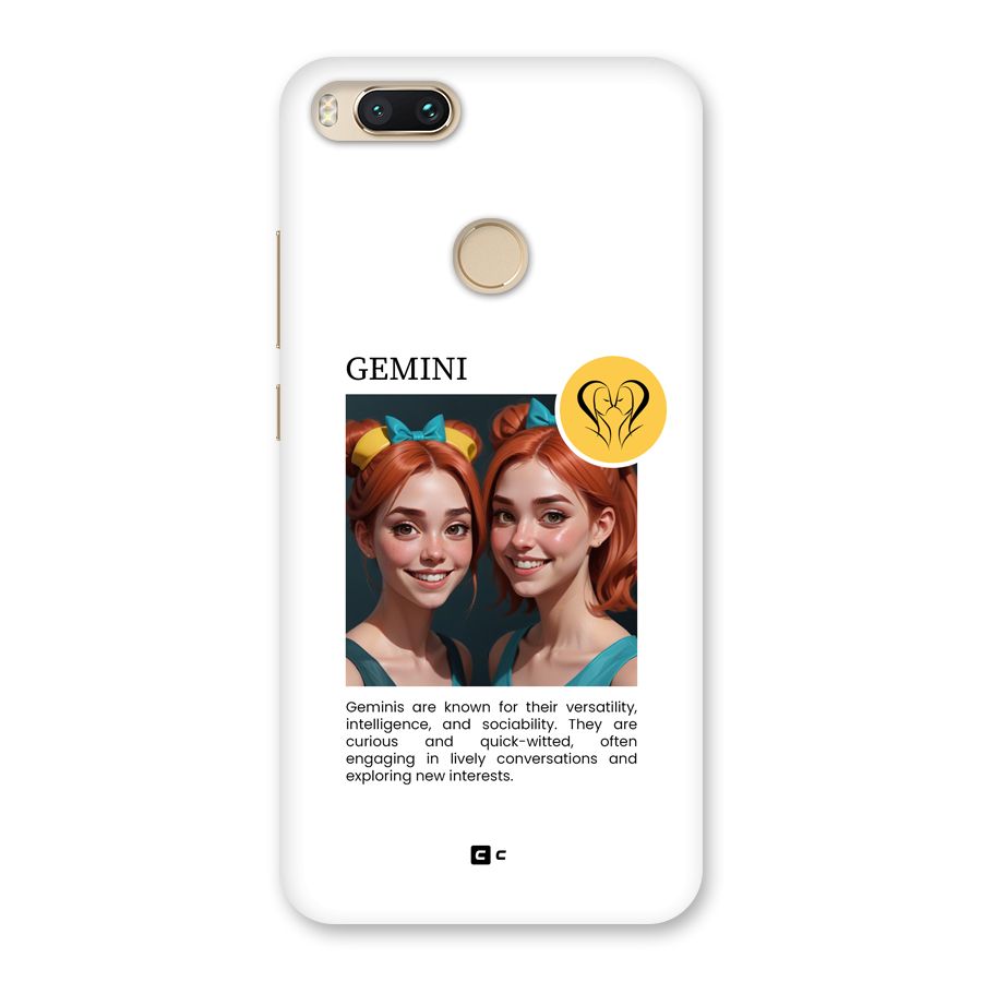 Golden Gemini Back Case for Mi A1