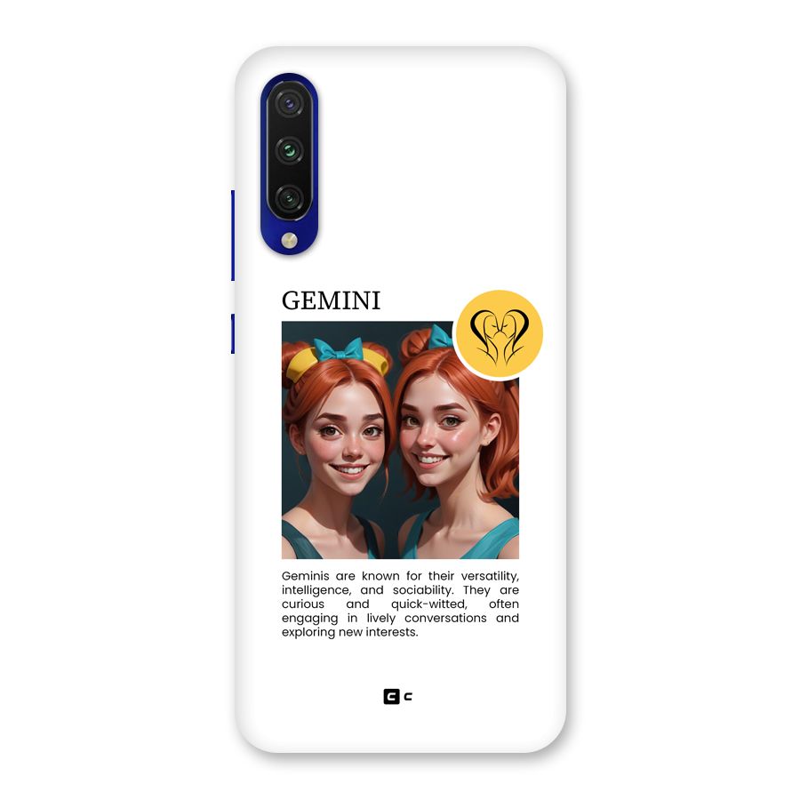 Golden Gemini Back Case for Mi A3