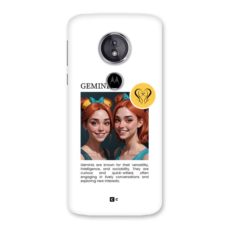 Golden Gemini Back Case for Moto E5