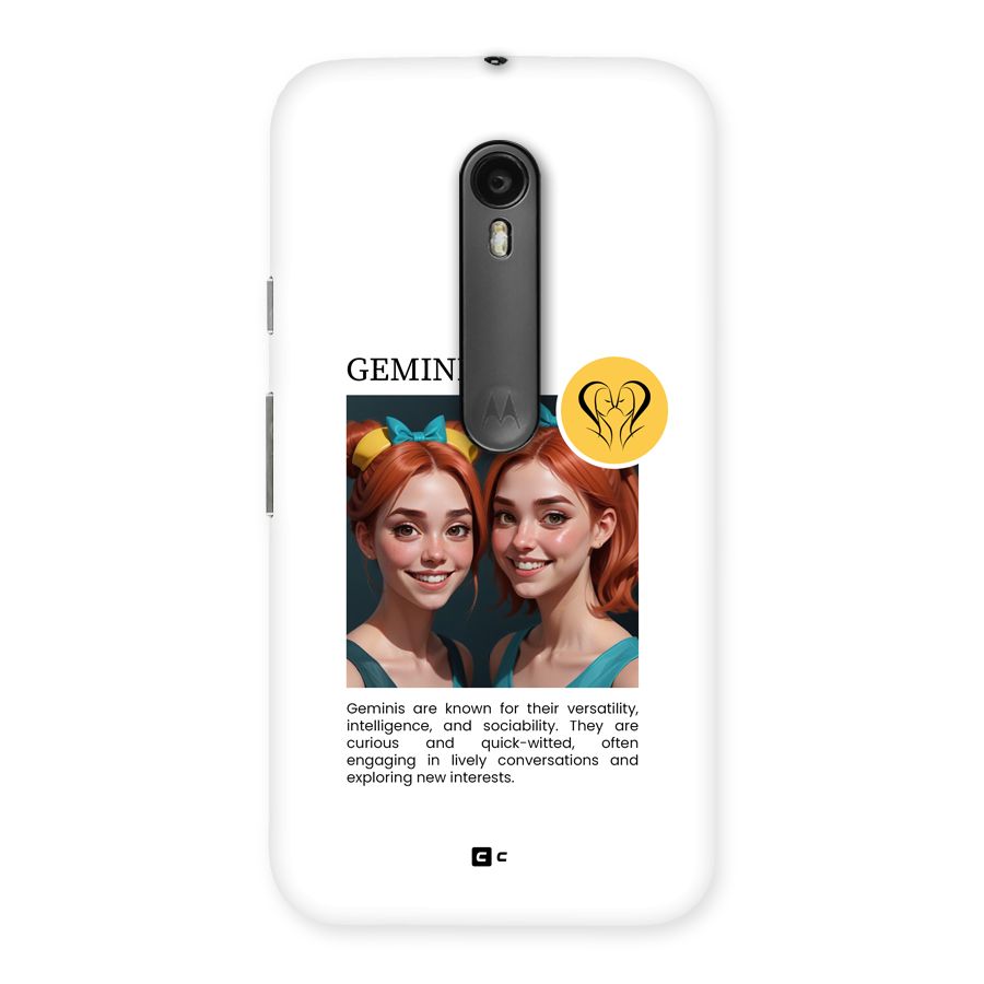 Golden Gemini Back Case for Moto G3