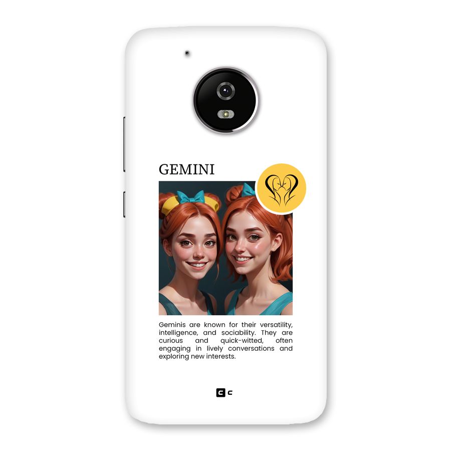 Golden Gemini Back Case for Moto G5
