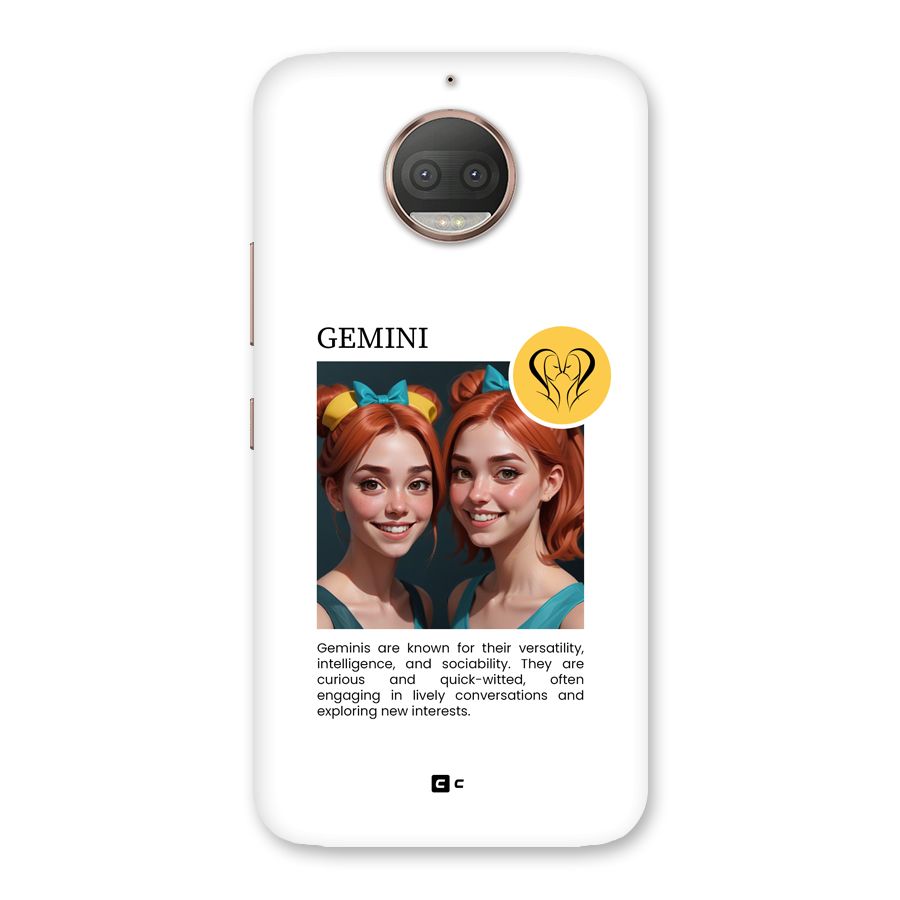 Golden Gemini Back Case for Moto G5s Plus