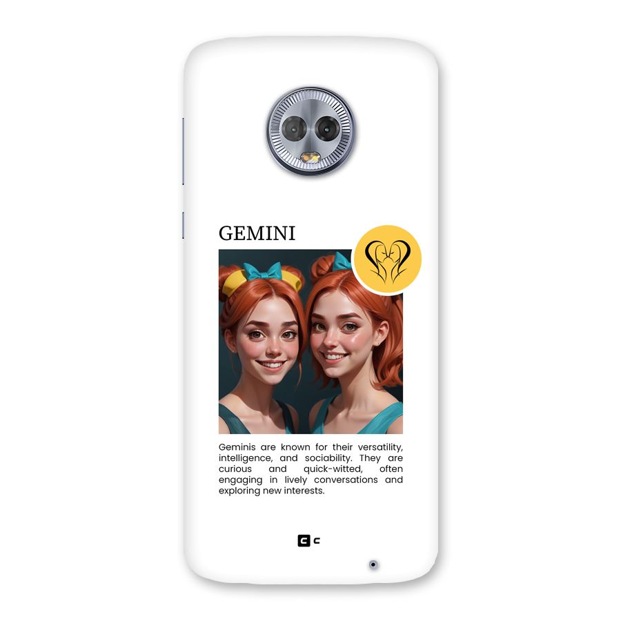 Golden Gemini Back Case for Moto G6 Plus
