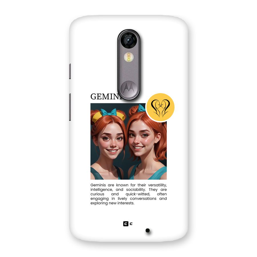 Golden Gemini Back Case for Moto X Force
