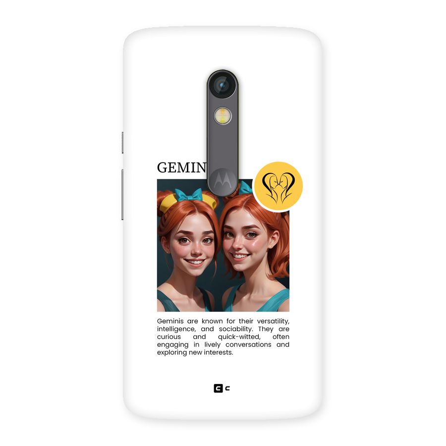 Golden Gemini Back Case for Moto X Play