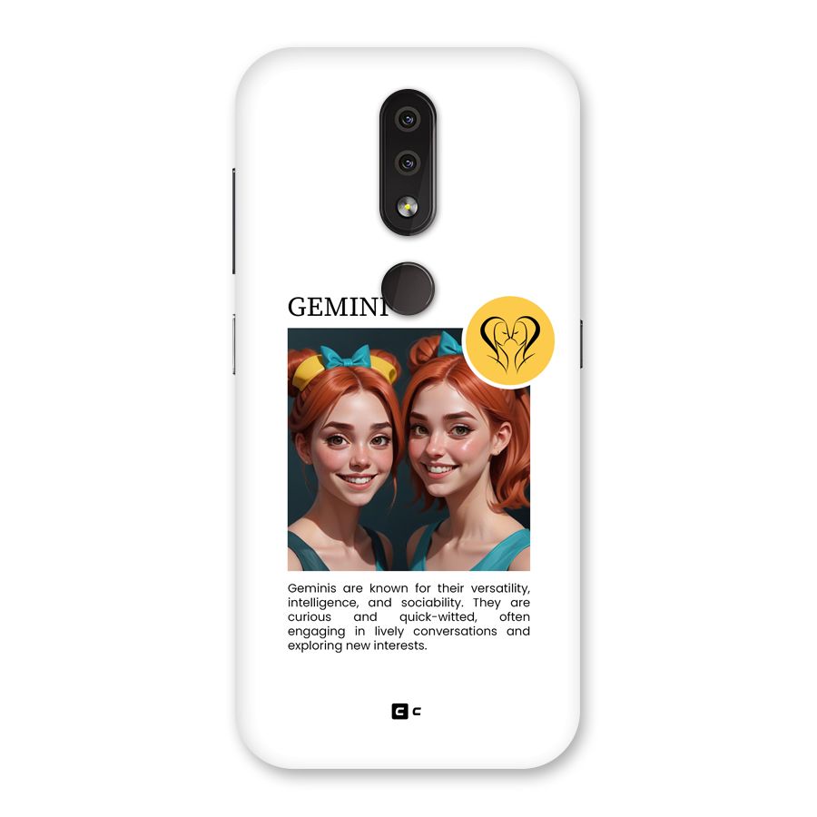 Golden Gemini Back Case for Nokia 4.2