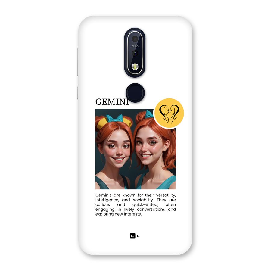 Golden Gemini Back Case for Nokia 7.1