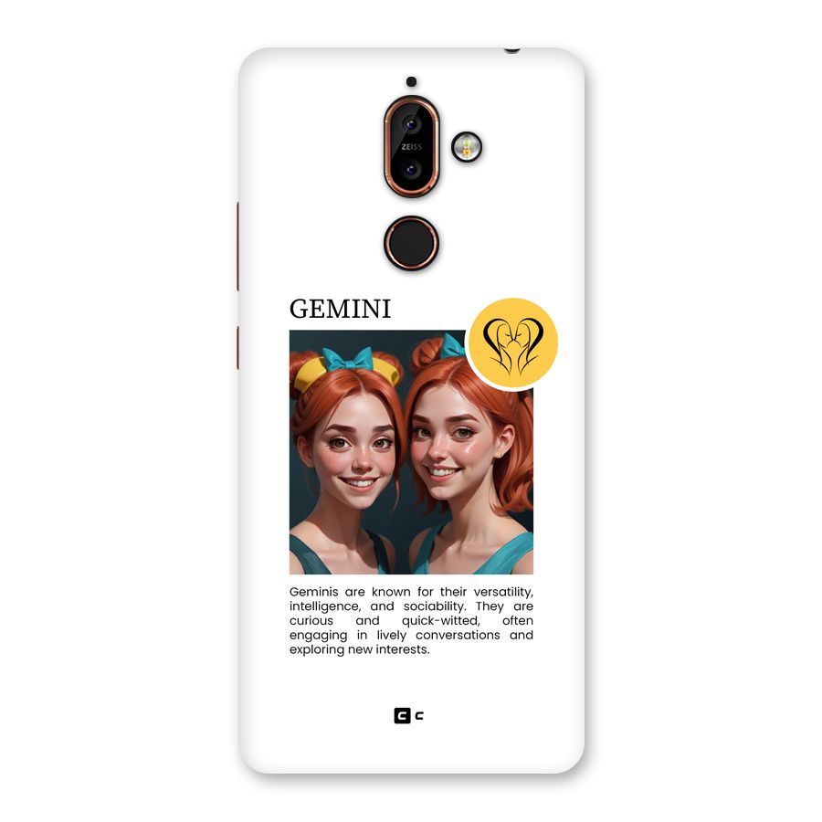 Golden Gemini Back Case for Nokia 7 Plus