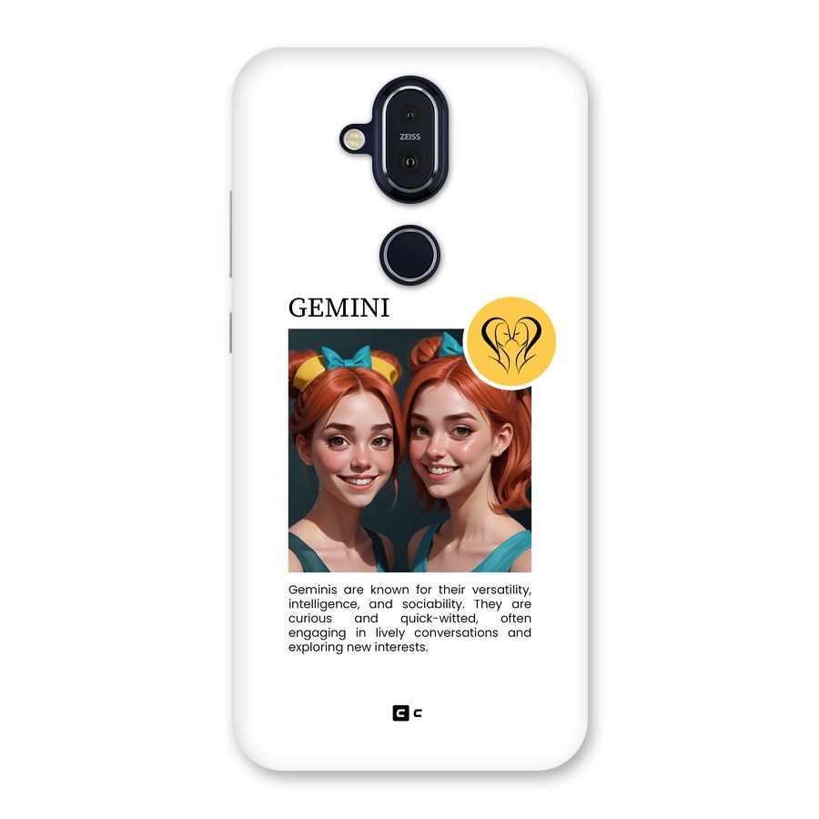 Golden Gemini Back Case for Nokia 8.1