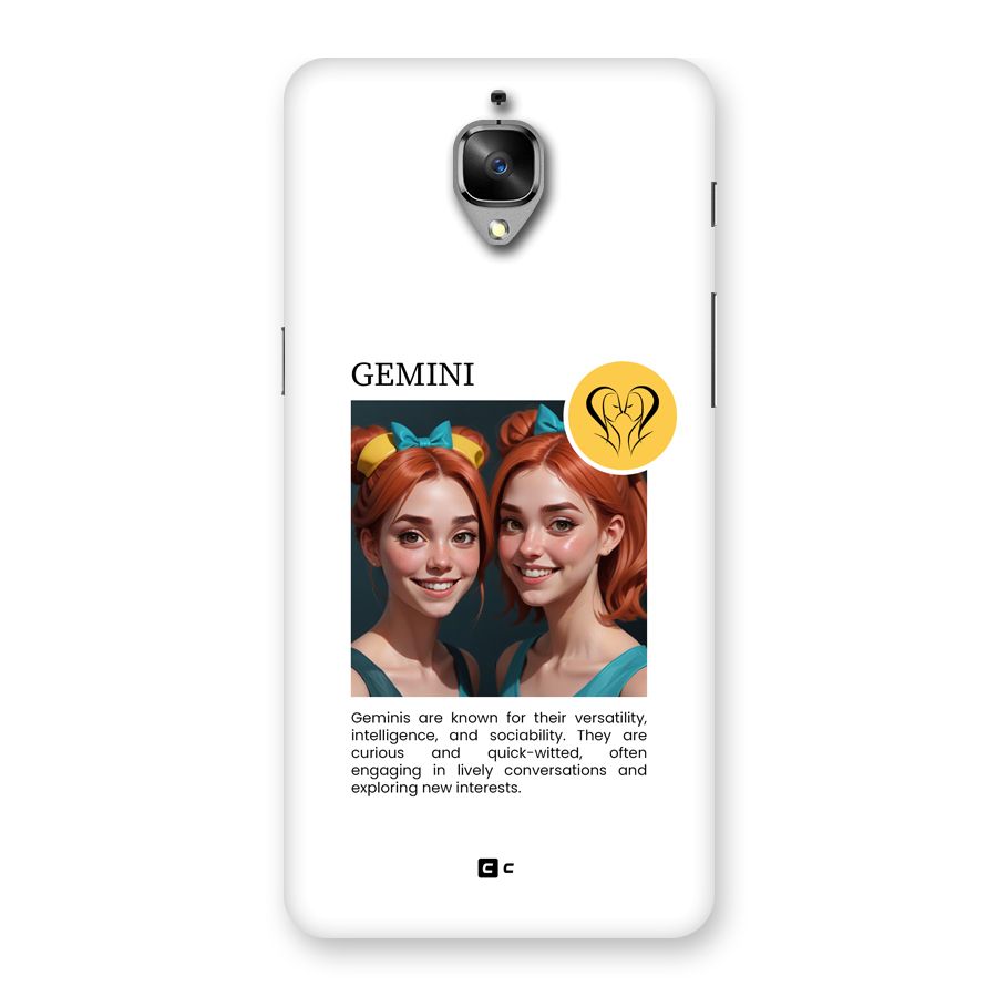 Golden Gemini Back Case for OnePlus 3T