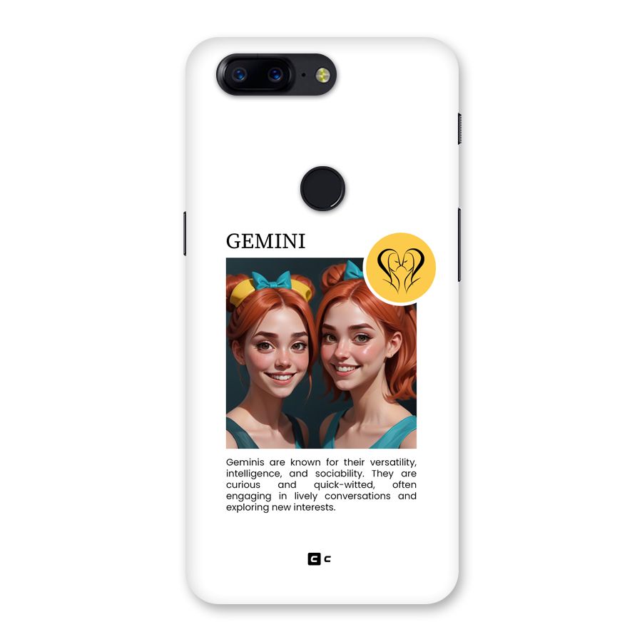 Golden Gemini Back Case for OnePlus 5T