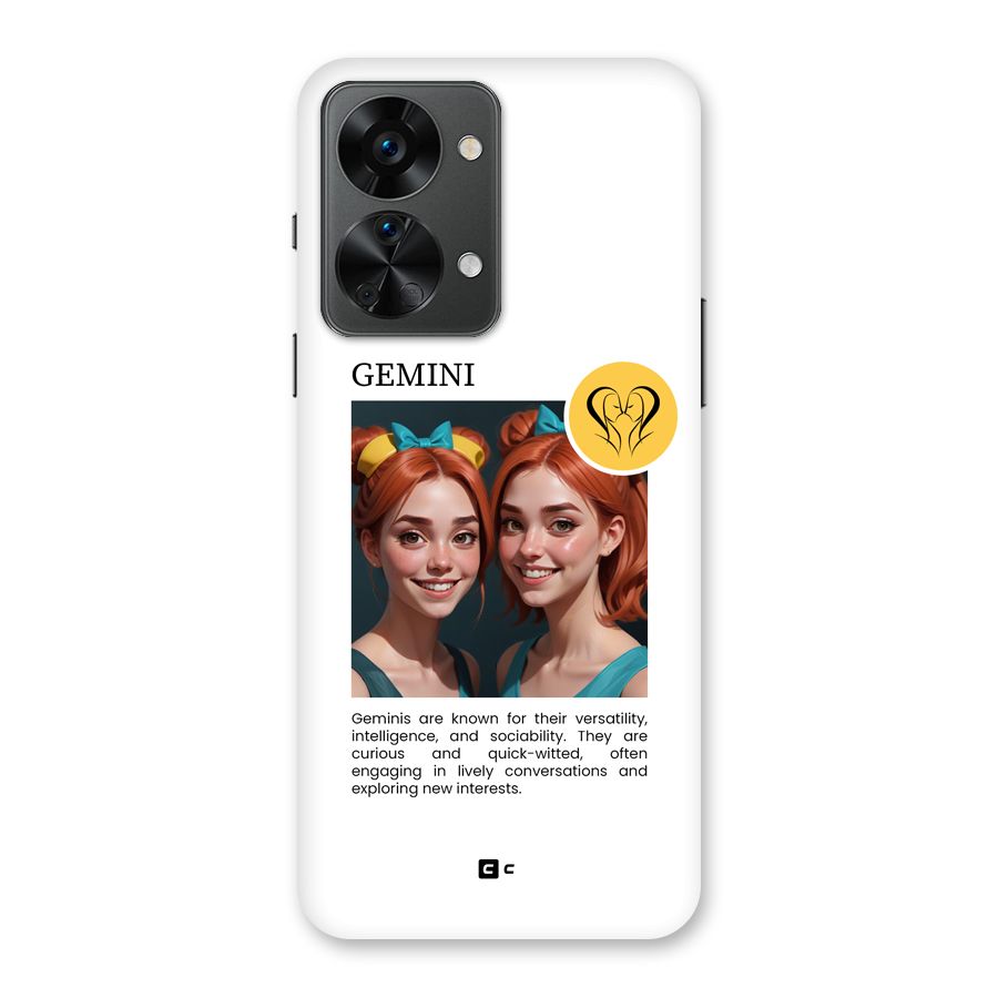 Golden Gemini Back Case for OnePlus Nord 2T