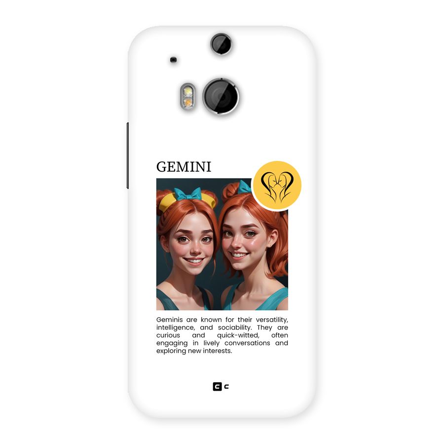 Golden Gemini Back Case for One M8