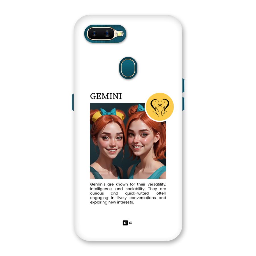 Golden Gemini Back Case for Oppo A12s