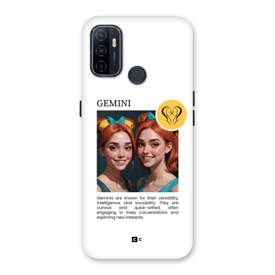 Golden Gemini Back Case for Oppo A32