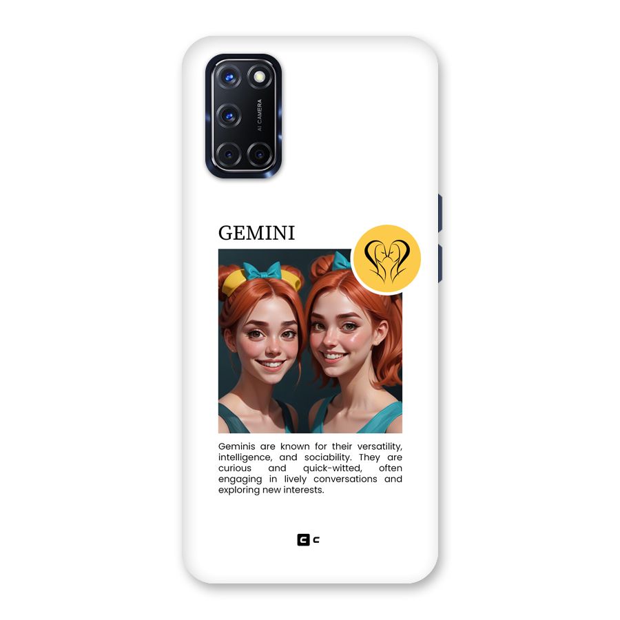 Golden Gemini Back Case for Oppo A52