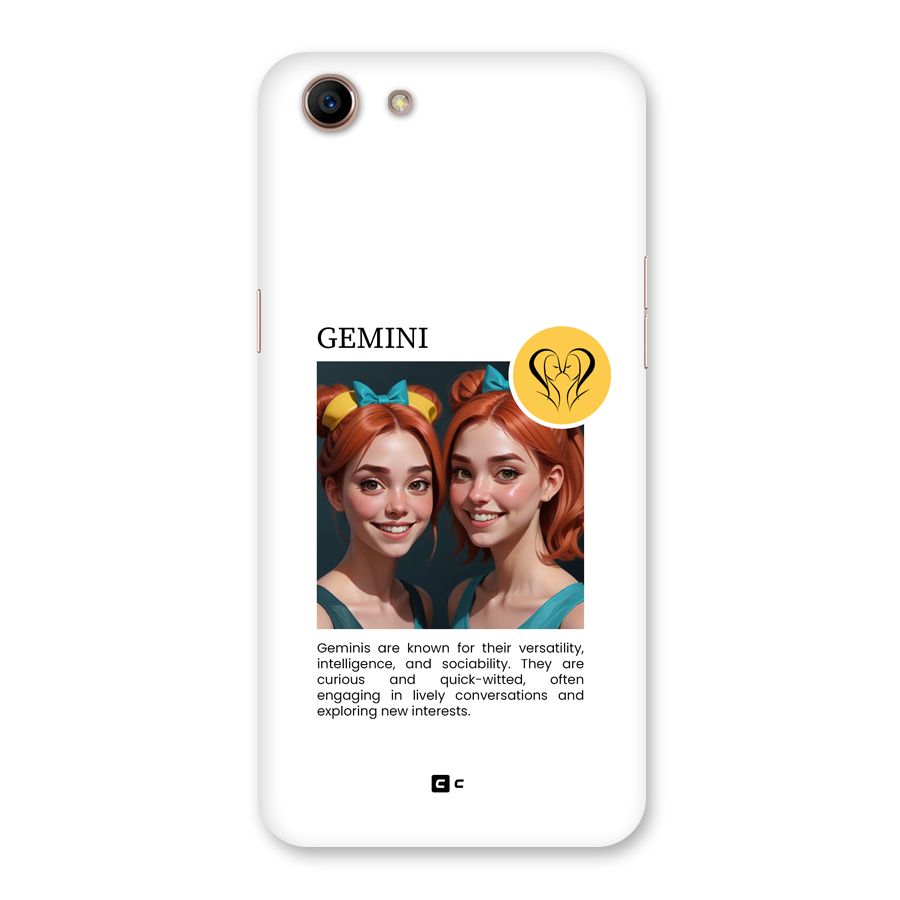 Golden Gemini Back Case for Oppo A83 (2018)