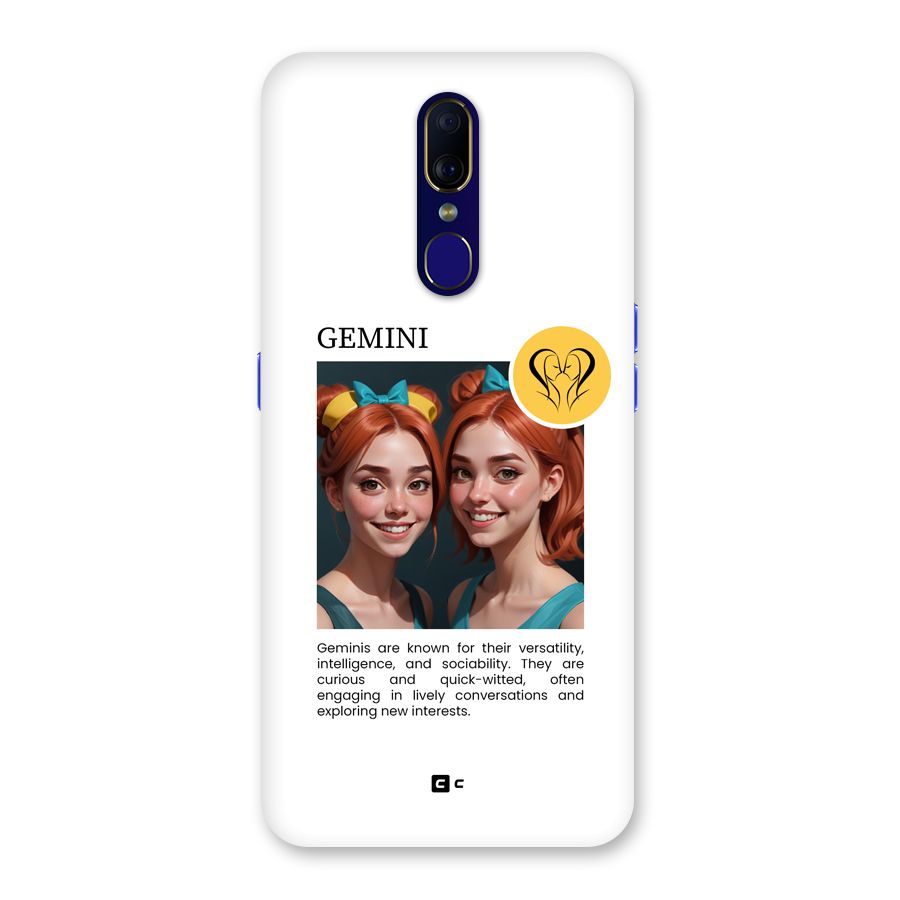 Golden Gemini Back Case for Oppo A9