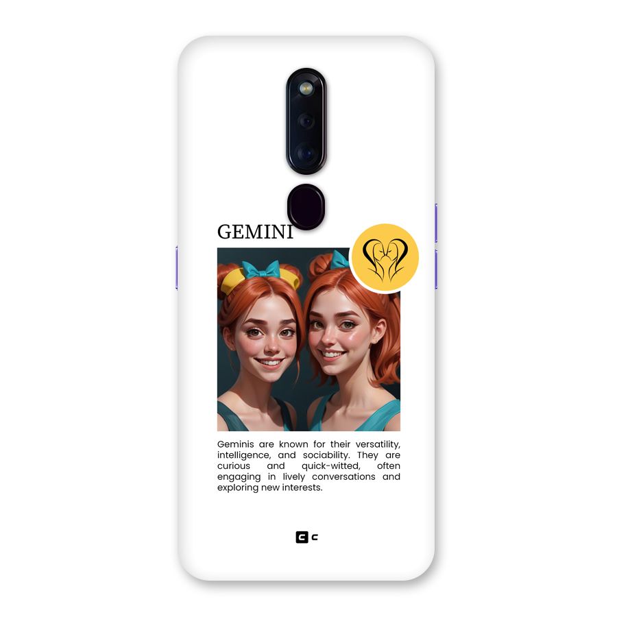 Golden Gemini Back Case for Oppo F11 Pro