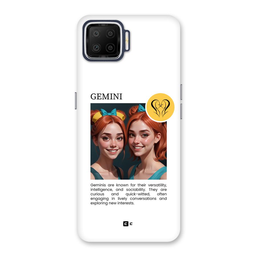Golden Gemini Back Case for Oppo F17