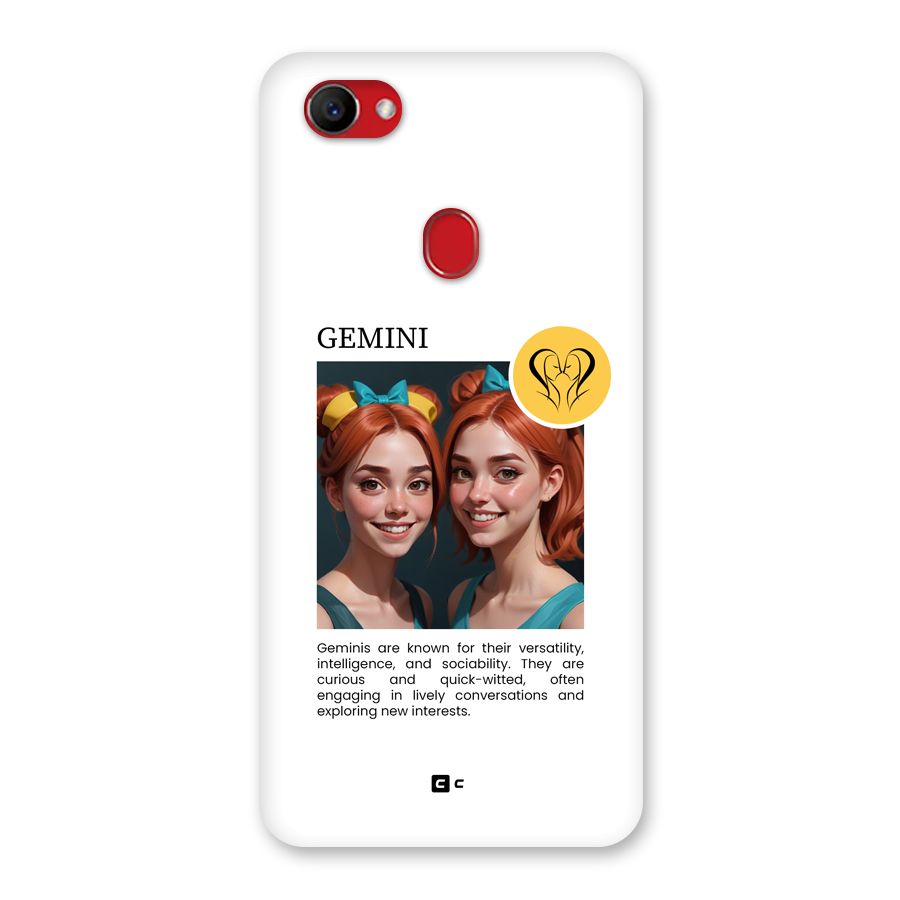 Golden Gemini Back Case for Oppo F7