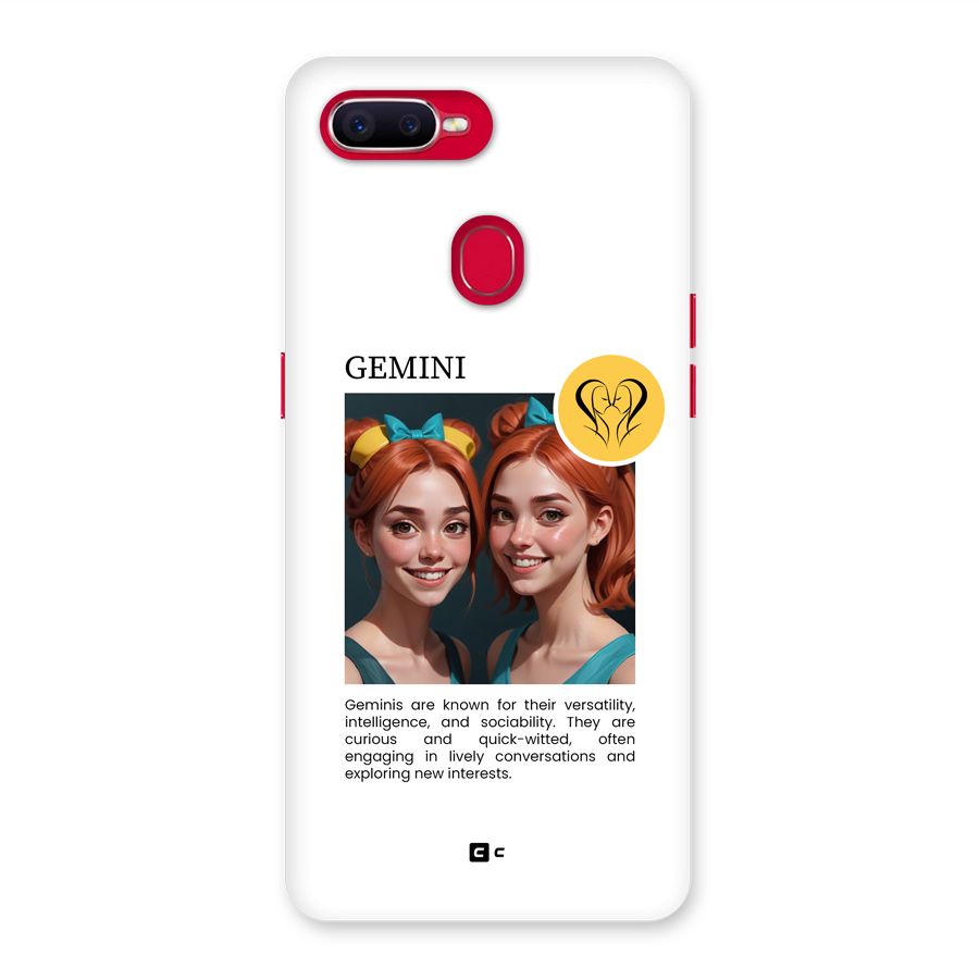 Golden Gemini Back Case for Oppo F9 Pro