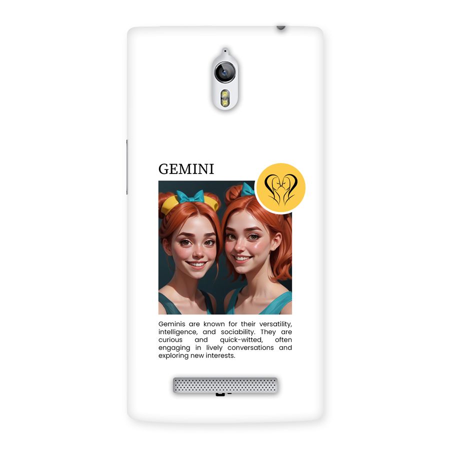 Golden Gemini Back Case for Oppo Find 7