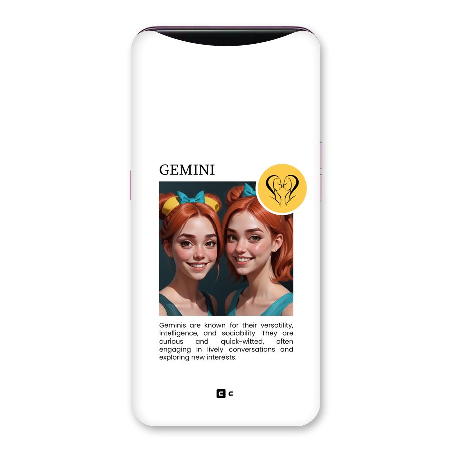Golden Gemini Back Case for Oppo Find X