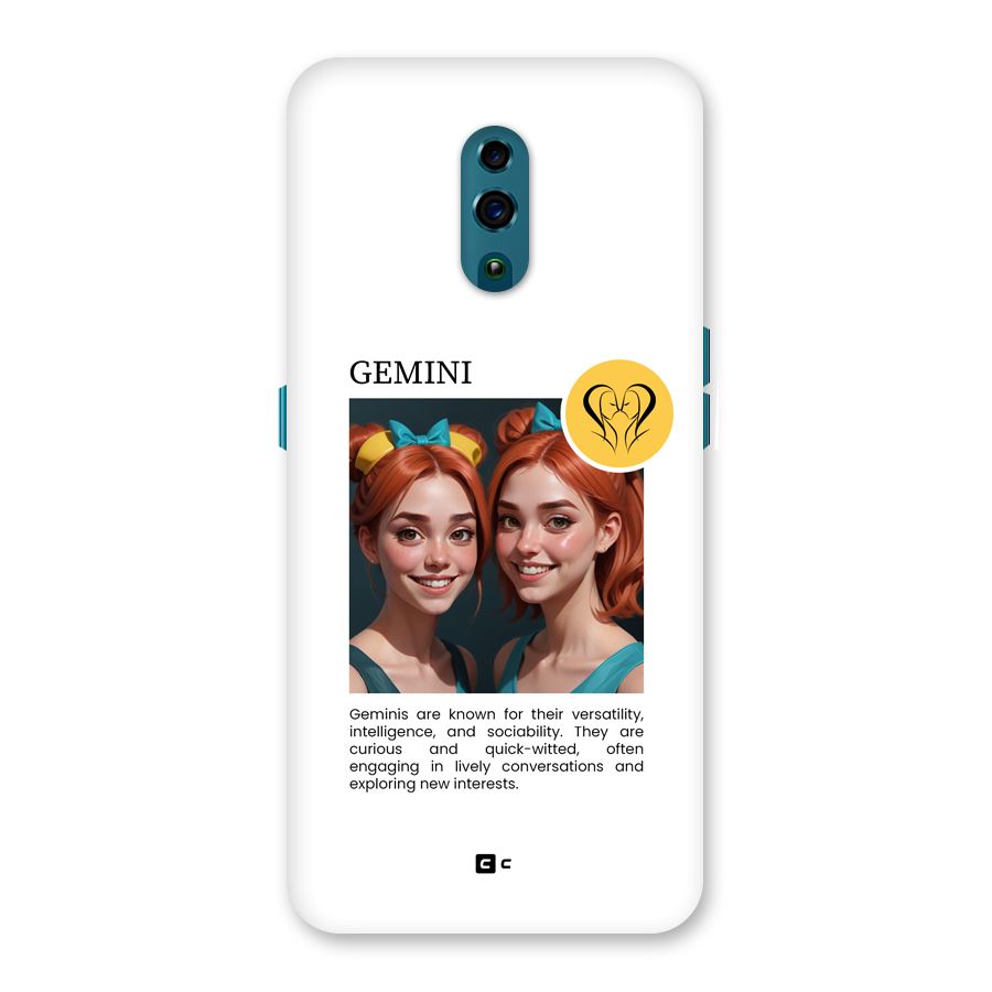 Golden Gemini Back Case for Oppo Reno