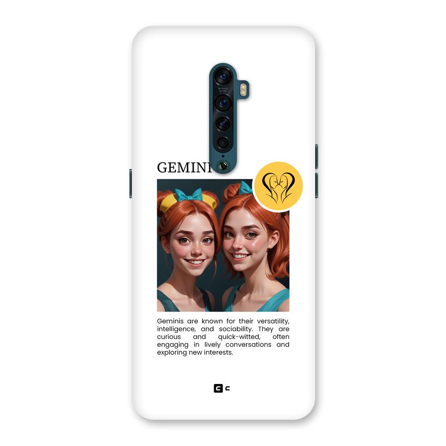 Golden Gemini Back Case for Oppo Reno2