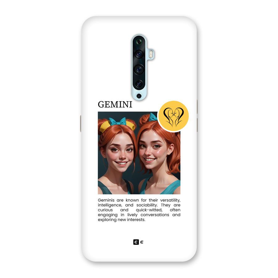 Golden Gemini Back Case for Oppo Reno2 Z