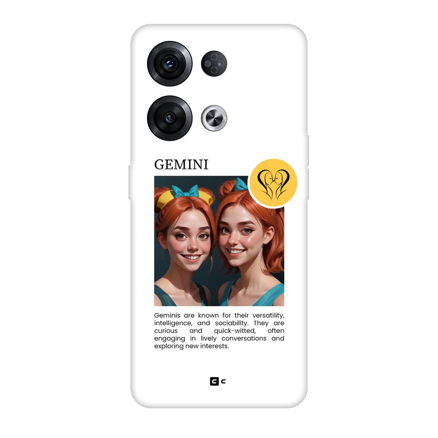 Golden Gemini Back Case for Oppo Reno8 Pro 5G