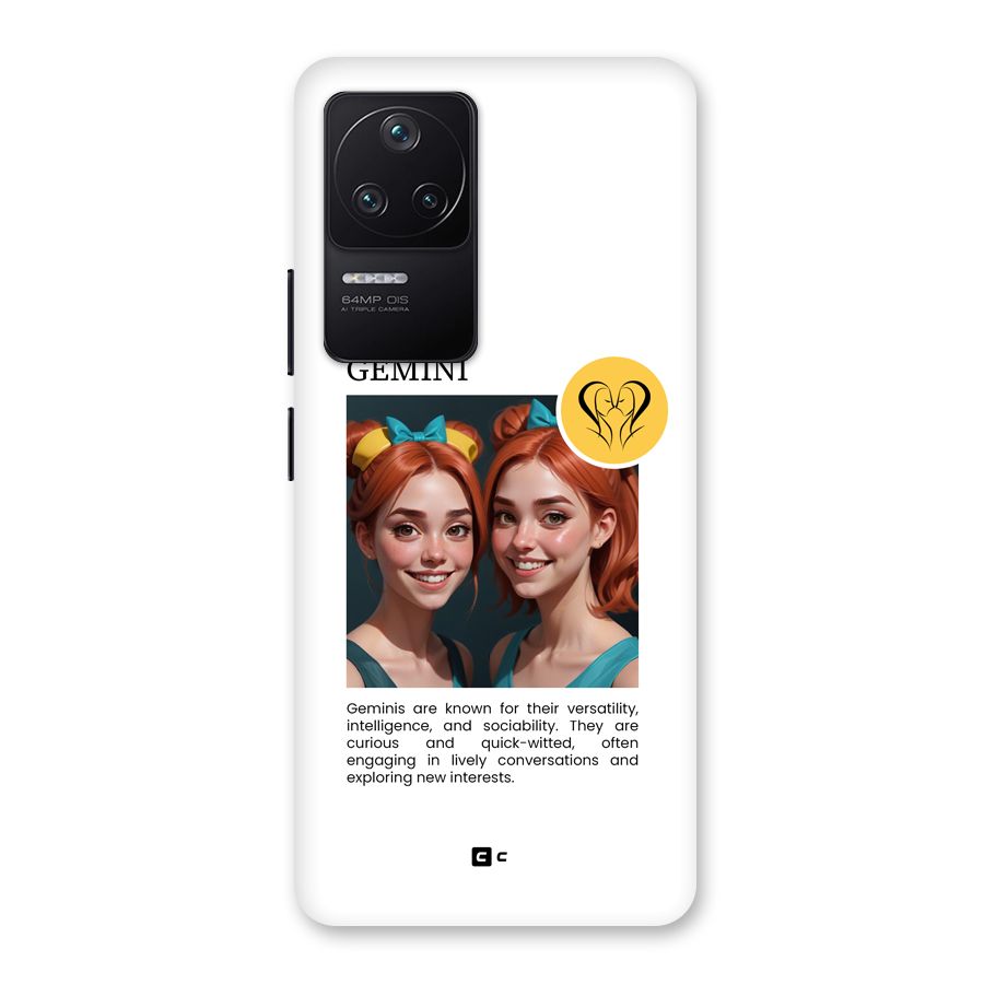 Golden Gemini Back Case for Poco F4 5G