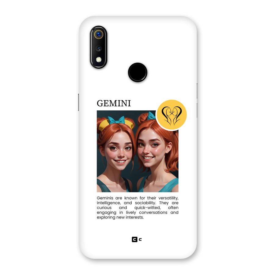 Golden Gemini Back Case for Realme 3