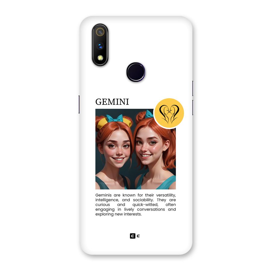 Golden Gemini Back Case for Realme 3 Pro